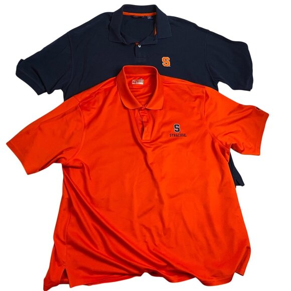 Syracuse Mens Polo Shirts 2XL Under Armour Heatgear & Crable Loose Fit Cotton - Picture 1 of 15